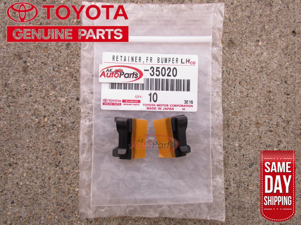 95-00 Toyota Tacoma OEM Front Bumper Headlight Bracket Spacer Set of 2 New