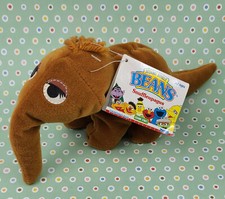  WOW VINTAGE TYCO SESAME STREET BEANS  SNUFFLEUPAGUS  NEW WITH TAG 