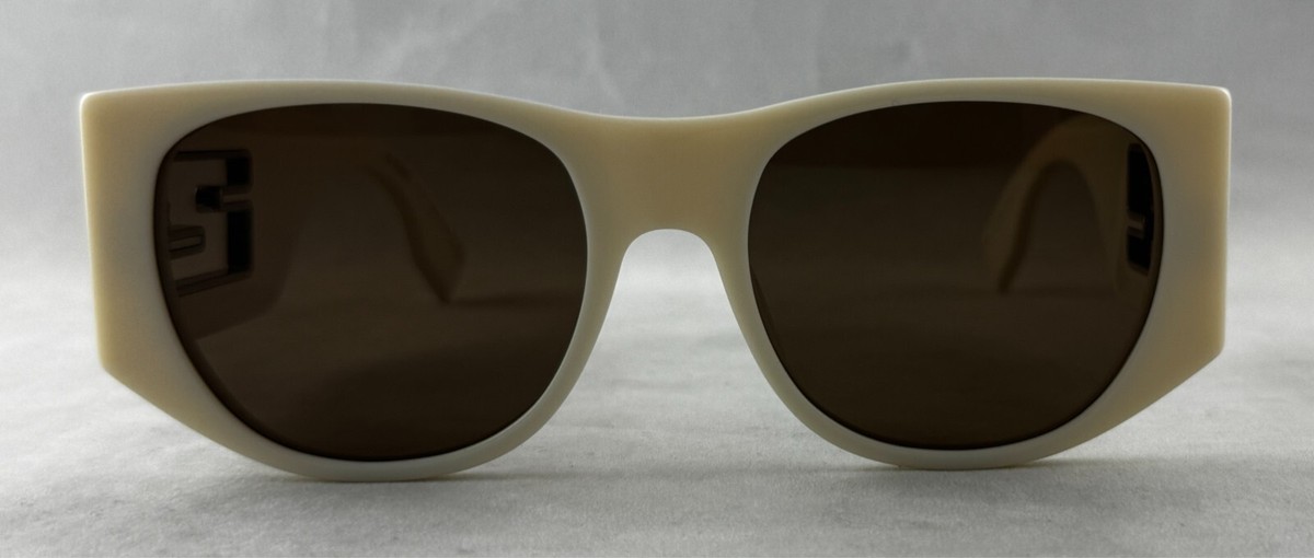 FENDI FE40109I FE 40109I 25E Cream / Light Brown Sunglasses