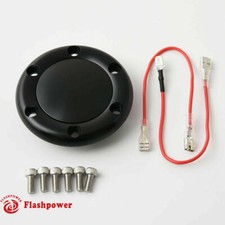 Billet Horn Button For 6 Bolt Steering Wheel Flashpower Momo Nrg Black Anodised Billet Horn Button For 6 Bolt Steering Wheel Flashpower Momo Nrg Black Anodised