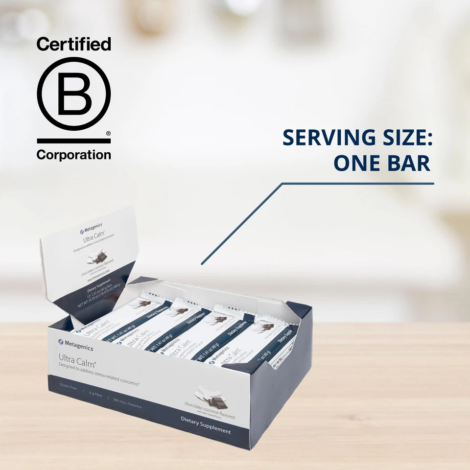 Barra Ultra Calma Metagenics - Para Apoyo para el Manejo del Estrés* - Con 200 mg L-Th... Foto 3 de 4