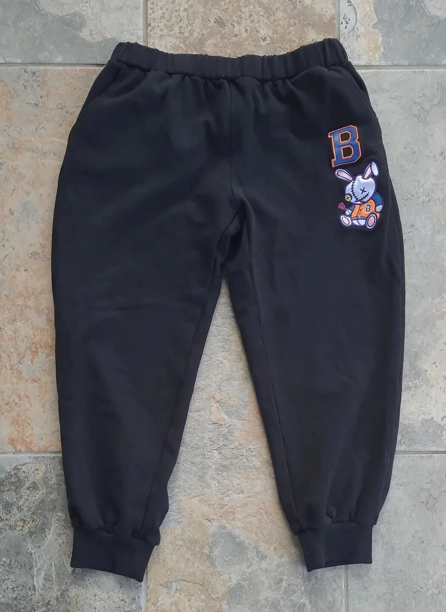 Black Keys BKYS Boy Lucky Charm Black Sweatpants Size 18 28x23