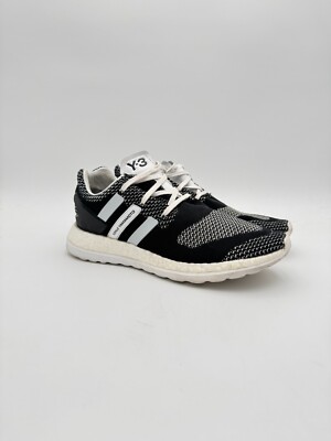 Size 9 - adidas Y-3 PureBoost ZG Primeknit Knit Core Black White OG
