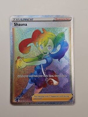 Shauna 278/264 Fusion Strike NM Full Art Secret Rainbow Rare Pokemon Card |  eBay