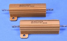 2 (Two) Dale Vishay High-Current 13 Ohm 10 Watt Wire Wound Power Resistors 1%!!!