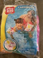 Play Day Armbands Floaties NEW Inflatable Swimming Arm Bands Flamingos 3-6yrs