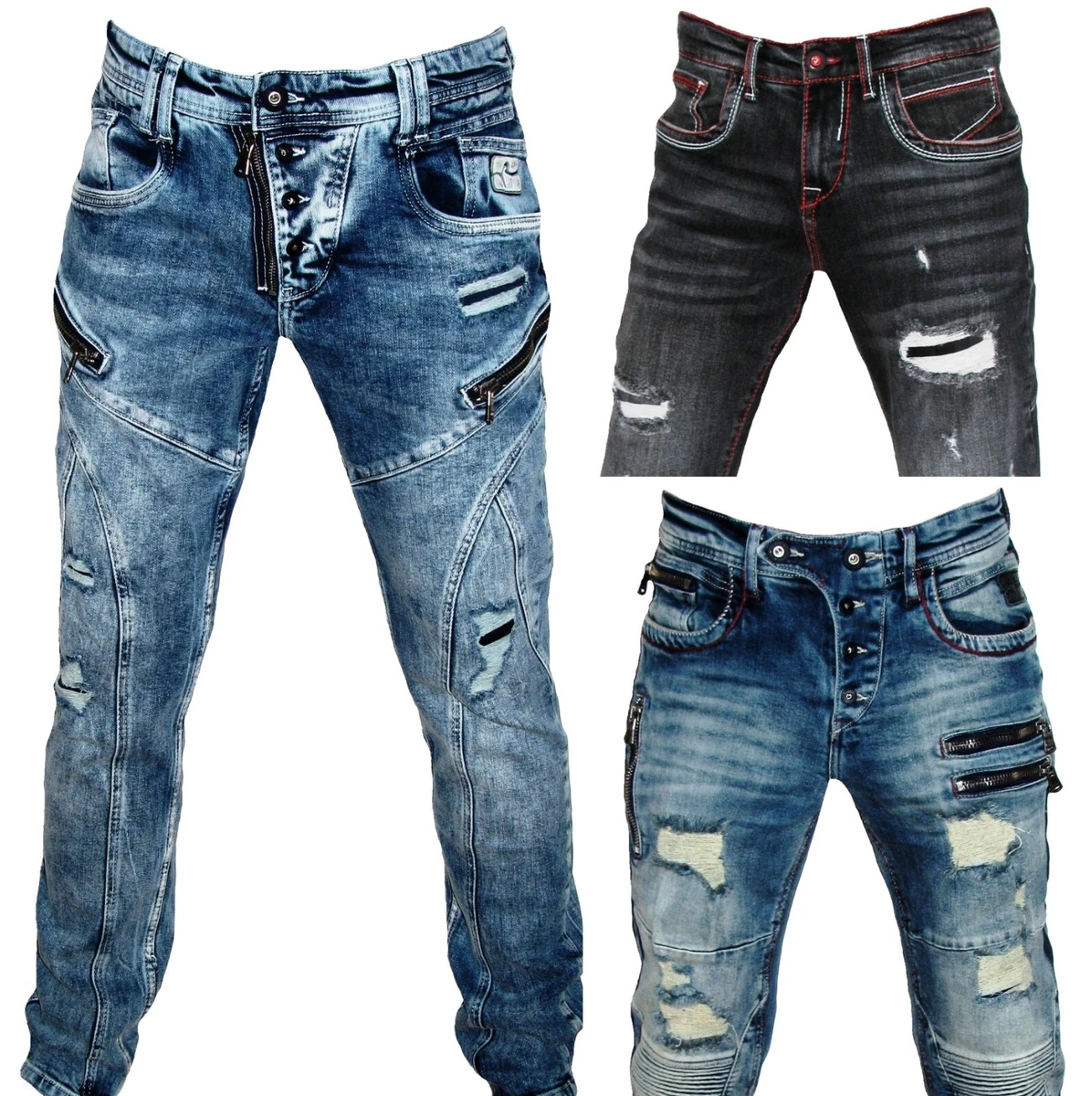 Short Super Baggy en denim - Bleu denim foncé - HOMME | H&M FR
