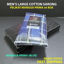 Popular LARGE SARONG, LUNGI, DHOTI for MENS Cotton Stitched wt BOX 