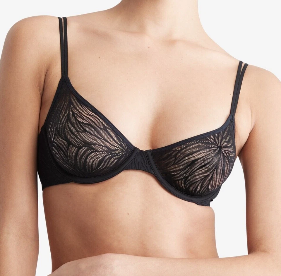 Calvin Klein Marquisette Lace Bra 10B 32B  RRP $80 - Image 3 of 3