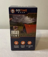Go Time Gear Life Tent Emergency Survival Shelter 2 Person w/ Emergency Whistle