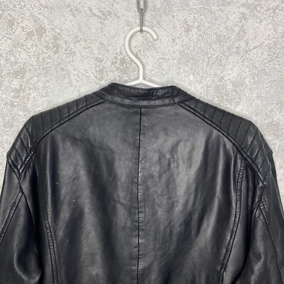 Von Dutch Originals Leather Moto Biker Jacket RARE Size M | eBay