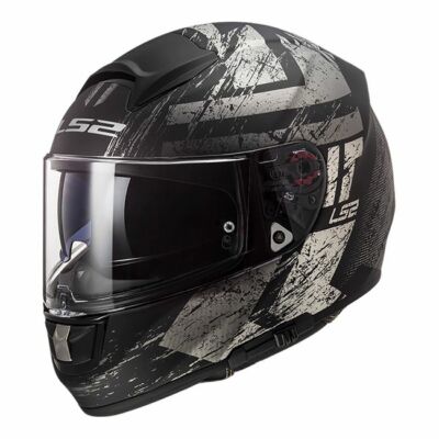 S Small LS2 Vector EVO FF397 Full Face Road Motorbike Helmet Matt Black/Titanium