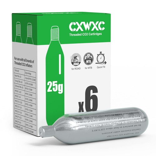 Co2 Cartridges For Bike Tires CXWXC Threaded CO2 Cartridges (16g