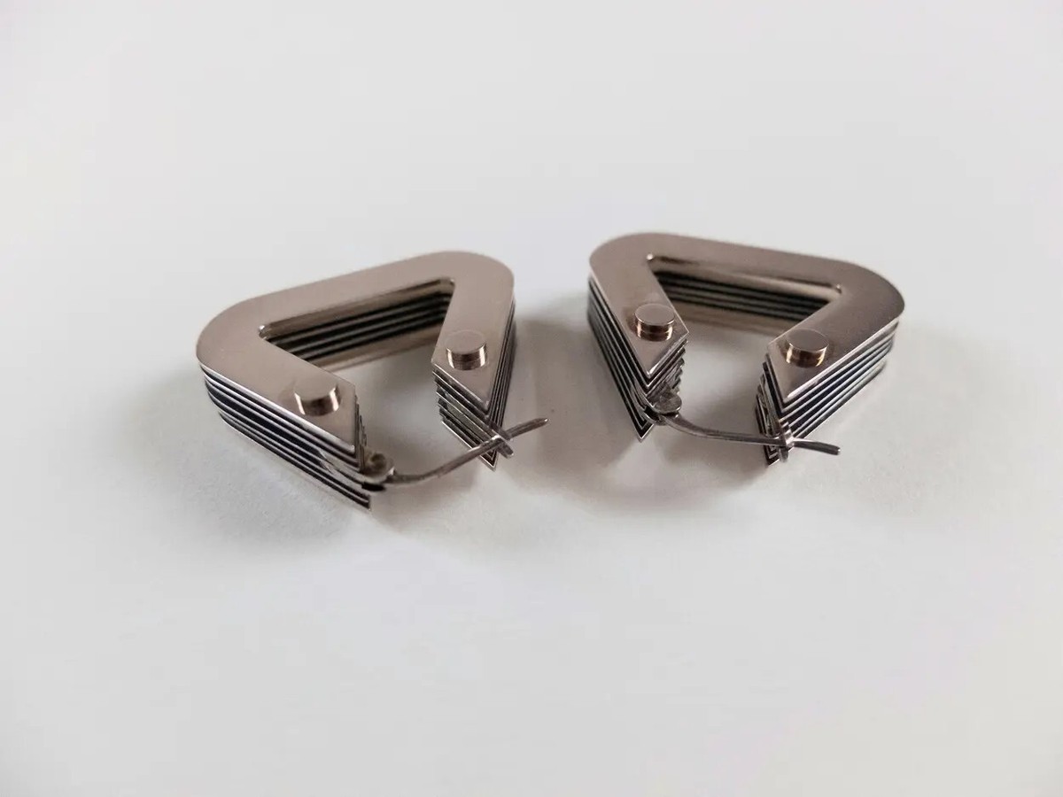 Bottega Veneta BOLT SILVER EARRINGS ピアスタイプ BOTTEGA VENETA Bolt triangle Sterling silver earrings