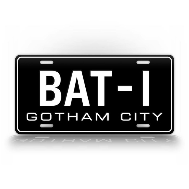 Batman BAT1 '66 Batmobile License Plate Replica Movie Prop Gotham City