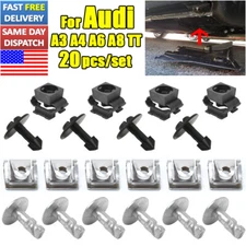 20 x For VW Audi Engine Undertray Underbody Shield Clips Fastener Kit 8D0805121