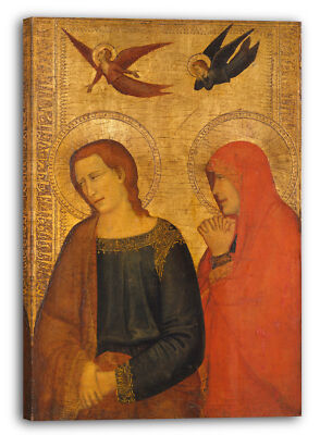 Kunstdruck Italienischer, neapolitanischer Nachfolger von Giotto - Heiliger Joh