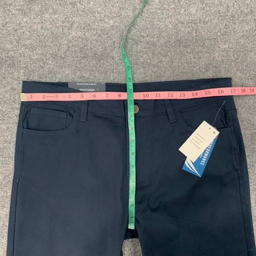 Nautica Pants Big Boys 18 Navy School Uniform Husky Stretch Cotton Performance - Picture 8 of 15
