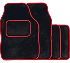 VW POLO 09 ON BLACK & RED TRIM CAR FLOOR MATS