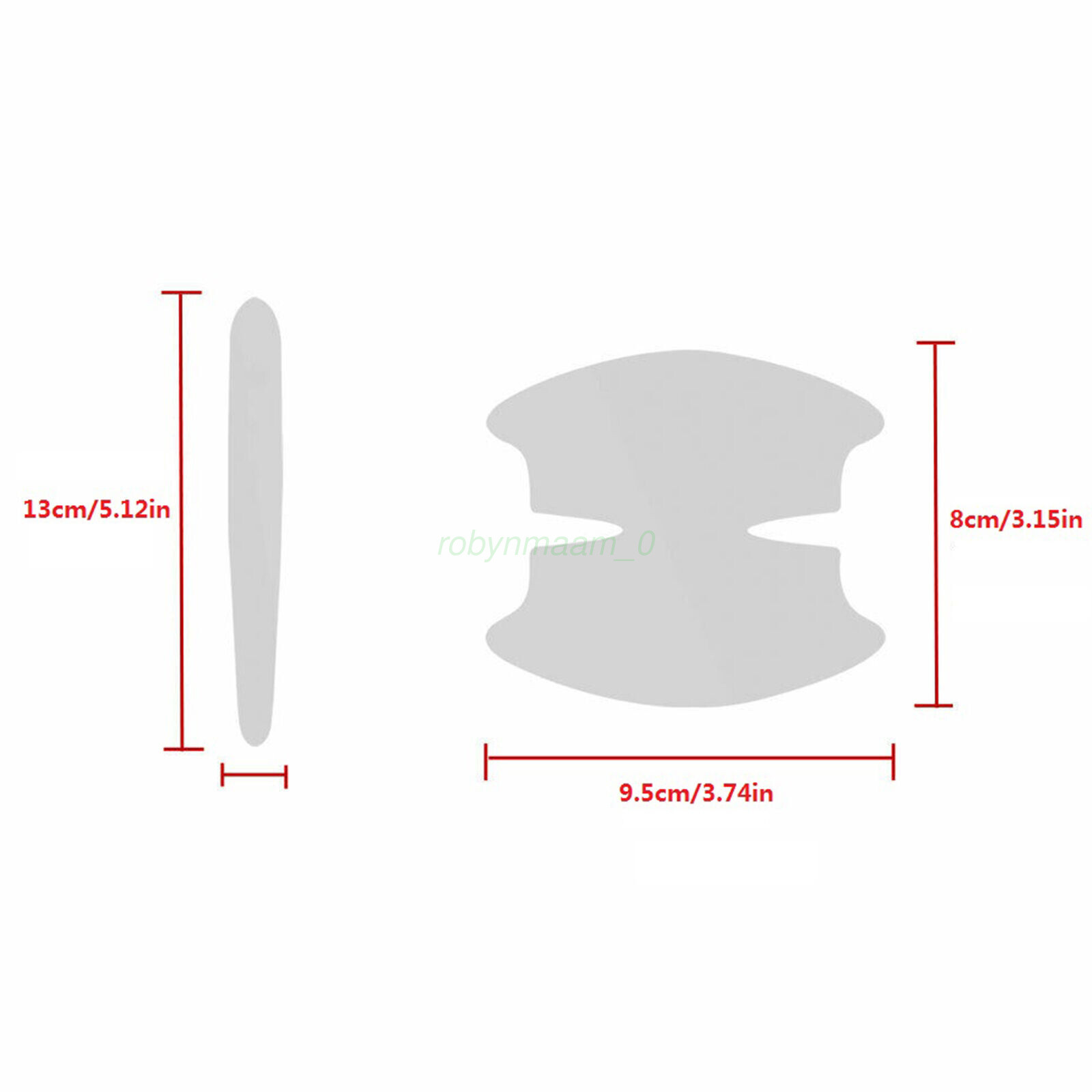 8Pcs Car Door Handle Bowl Sticker Protector Film Anti Scratch Cover Accessories - Foto 5