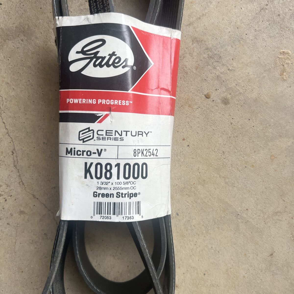 Gates K081000 Serpentine Belt - 1.12 Gates K081000 Serpentine Belt - 1.12