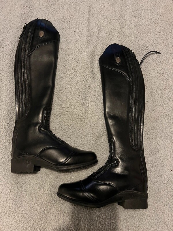 Horse Boots Tall Boots Size Mountain Horse Aurora Black Ladies