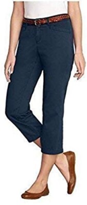 Hose 3/4 Damen von Eddie Bauer - Blau Gr. 6 (36) NEU
