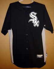 CHICAGO WHITE SOX JOHN DANKS Black GAME WORN #50 Size 48 Baseball MLB JERSEY