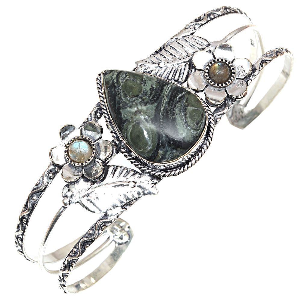 Star Galaxy Gemstone Antique Jewelry Cuff Bracelets 7''Adjustable