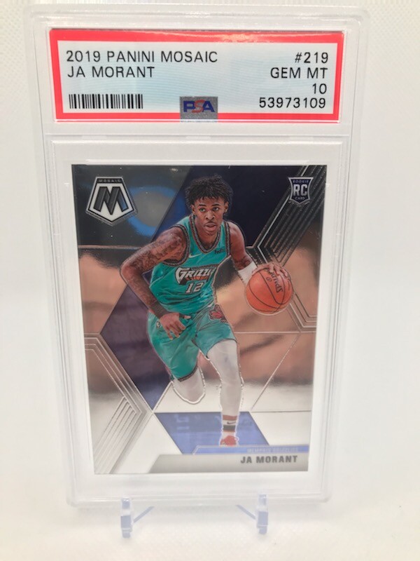 JA MORANT 2019 Panini Mosaic #219 ROOKIE PSA 10 GEM MINT RC Memphis Grizzlies🔥