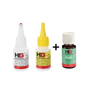 SET: HG Klebstoff Reparaturset "Schweißnaht aus der Flasche®" und HG Primer