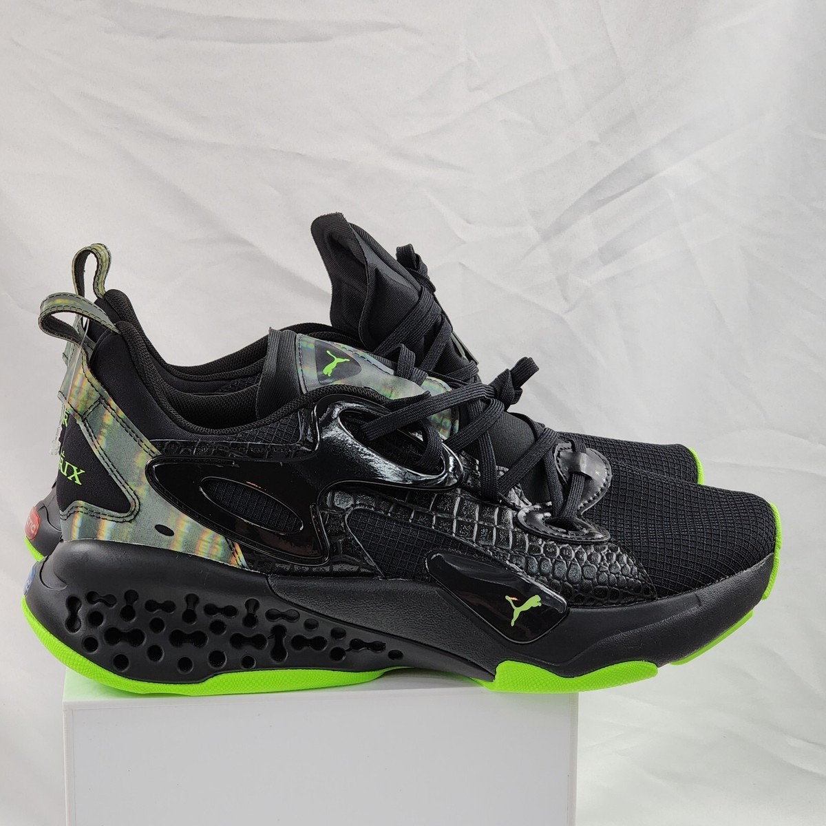Puma Xetic Halflife The Matrix Shoes Black Neon Green 377344