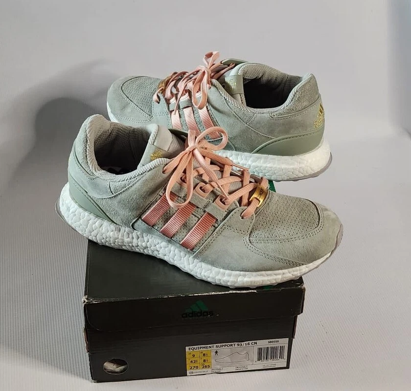 speelgoed Werkelijk Pidgin Adidas X Concepts Ultra Boost EQT Support 93/16 Sage Green Peach CNCPTS  Size 9 | eBay