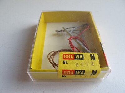 Brawa 6012, 2 Anschlußmasten für Trolley-Minibus Spur N, Neu in OVP, 1:160