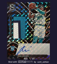 2021-22 Spectra Kai Jones Interstellar RPA/49  Rookie Patch Auto