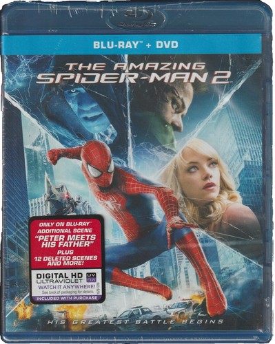 The Amazing Spider-Man 2 (Blu-ray/DVD, 2014, 2-Disc Set