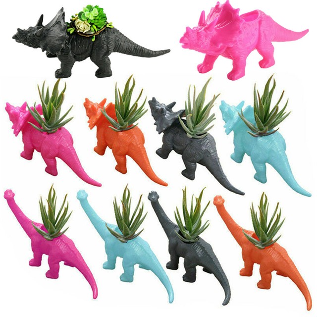 Dinosaur Shaped Vase Flower Pots Potted Planter Container for Home