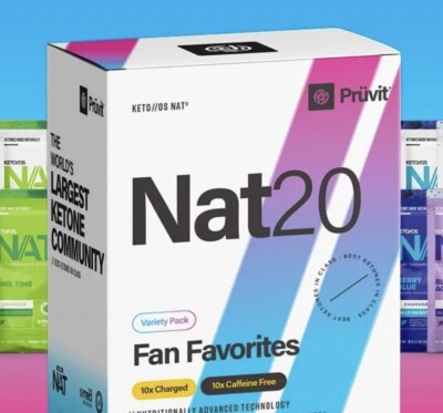 Pruvit "Life's A Peach" Keto+ OS NAT Ketones Sample Pack - 5 Single-Serve Packets