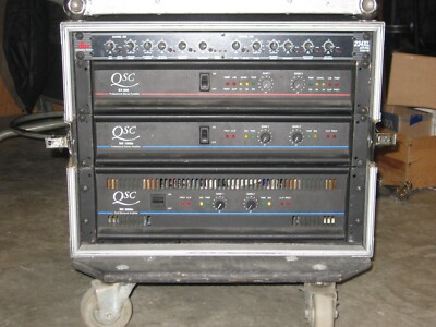 3-Way QSC STEREO Power Amplifier Rack DBX2/3/4XL MX2000a MX1500a EX800. 4300  