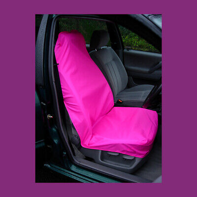 Bright Pink Waterproof Car Van Front, Pink Fluffy Car Seat Covers Uk
