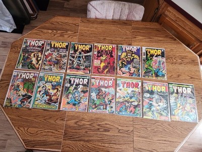Marvel The Mighty Thor Bronze Age Comic Book Lot Boarded  great value 