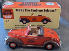 1:25 Trust Worthy 1 Limited Edition 1940 Ford Convertible DieCast Bank with Box