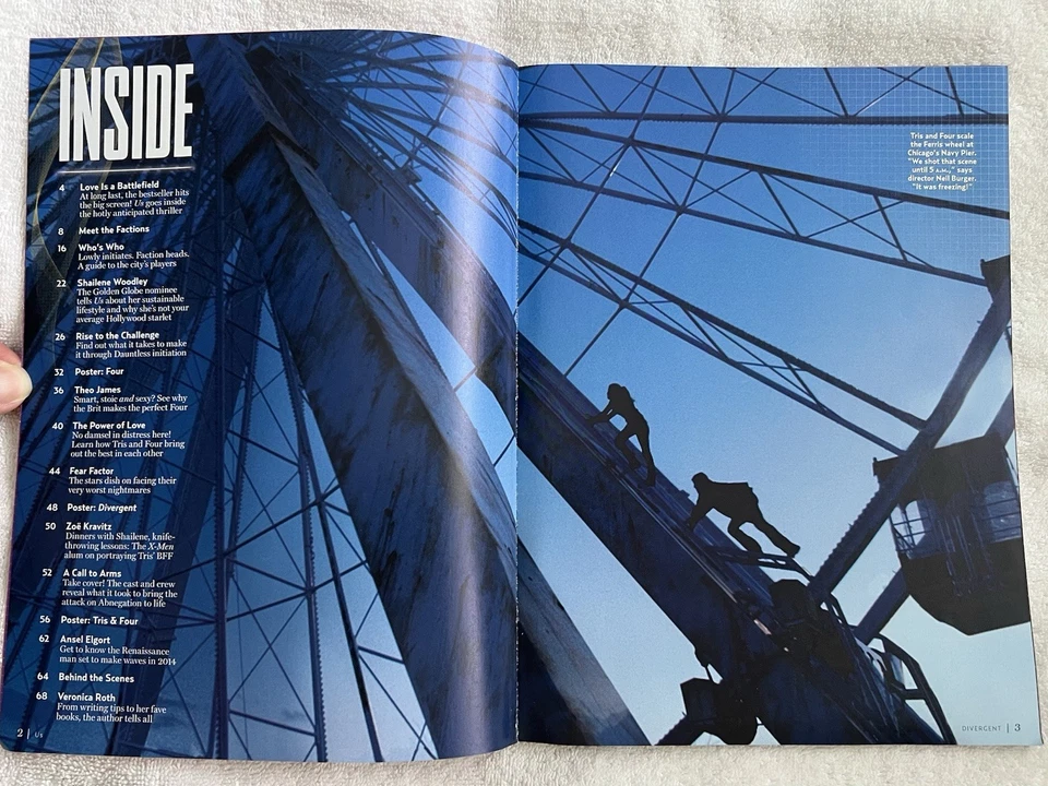 Us Magazine Collector's Edition - The Sexy Stars of Divergent -2014-With Posters - Image 4 of 4