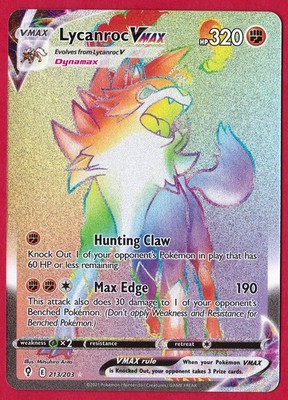 POKEMON Evolving Skies - Lycanroc VMAX 213/203 *NM* ENG