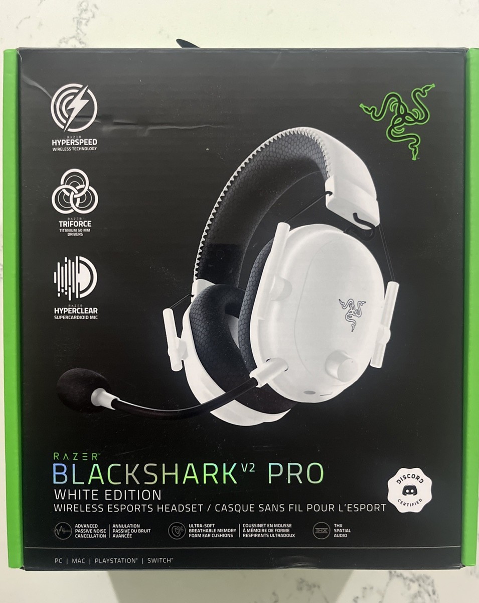 Razer BlackShark V2 Pro Wireless Over-Ear Gaming Headset - White