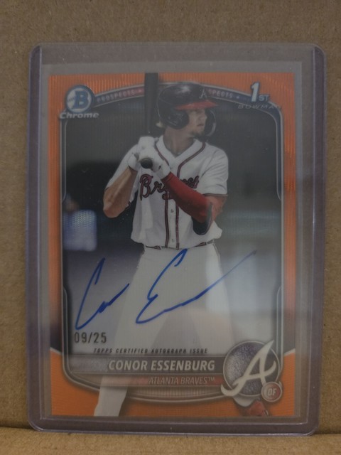 2025 Bowman Draft Conor Essenburg Orange Wave Auto 09/25