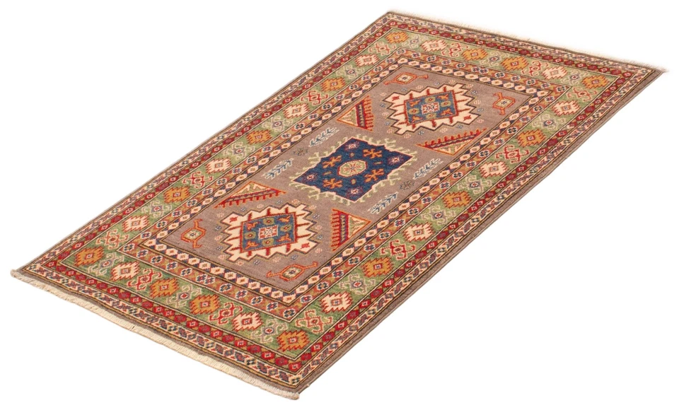 3'3" x 4'10" Hand Knotted Oriental Carpet Traditional Wool Area Rug - Image 4 of 4