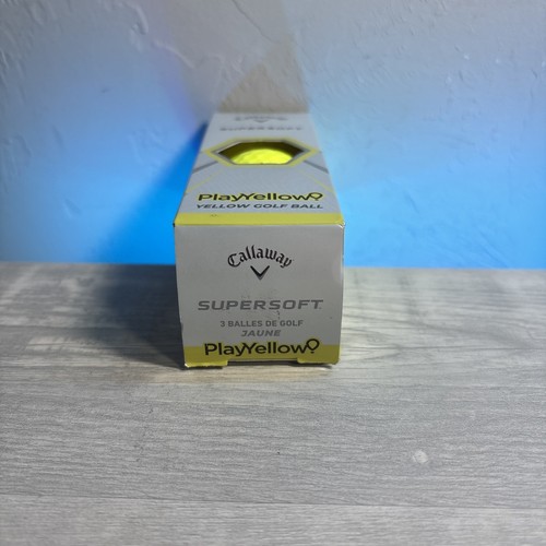 Callaway Supersoft Yellow NEW Golf Balls, Mint Condition, AAAAA Quality 3 PACK - Picture 5 of 6