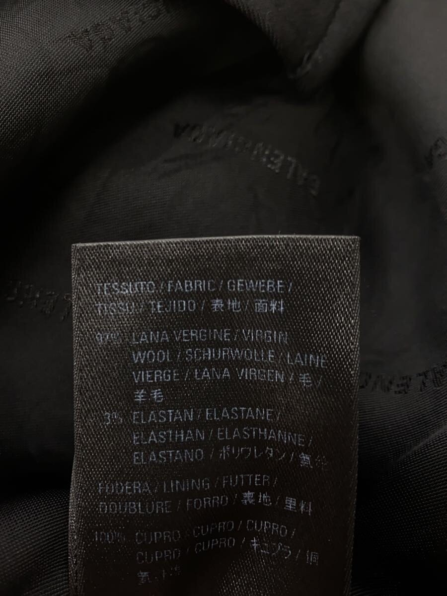 BALENCIAGA Long Sleeve Shirt, Size 34, Wool, Black, 672353 TLTJ4 thumbnail 5