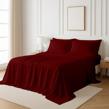 Non Sticky Cotton Premium 6 Piece Egyptian Cotton Fitted Queen Sheet Set Hotel